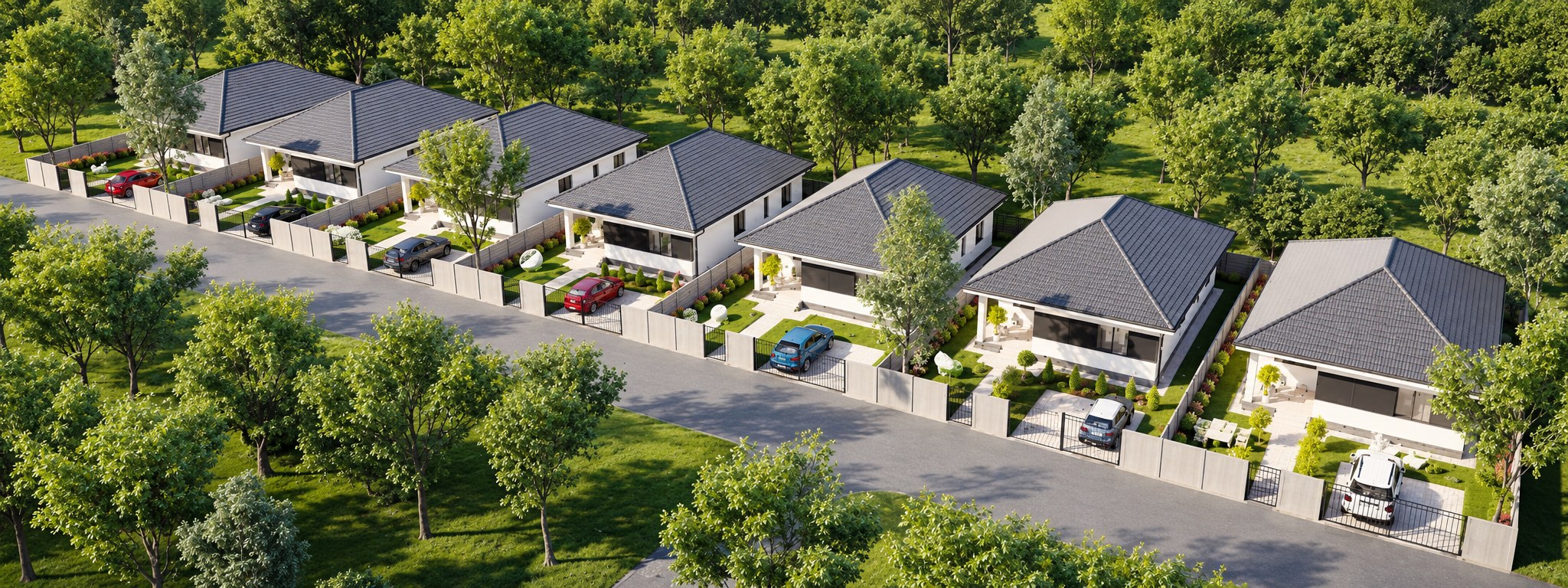 Randare de ansamblu publicată de Gal Residence Pantelimon